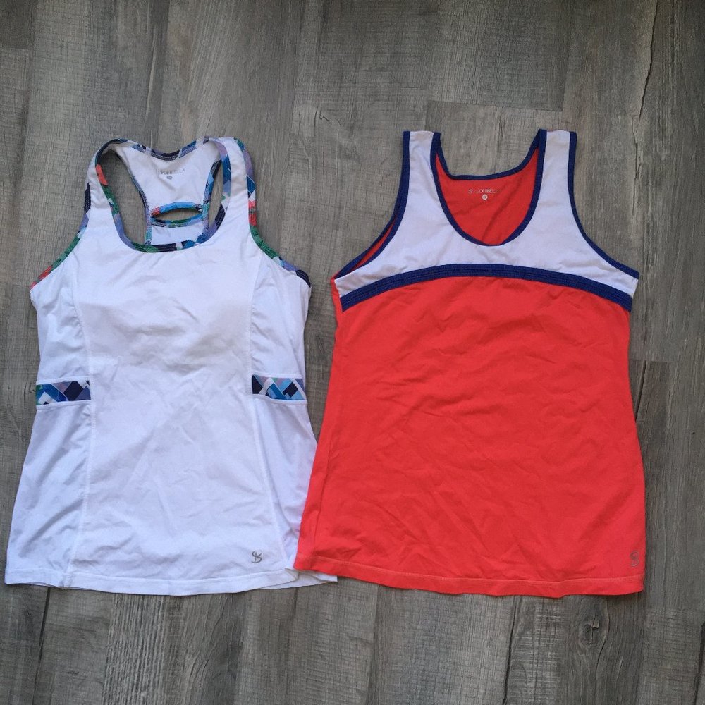 Sofibella Women's Freya Gate Tank (Red/coral)